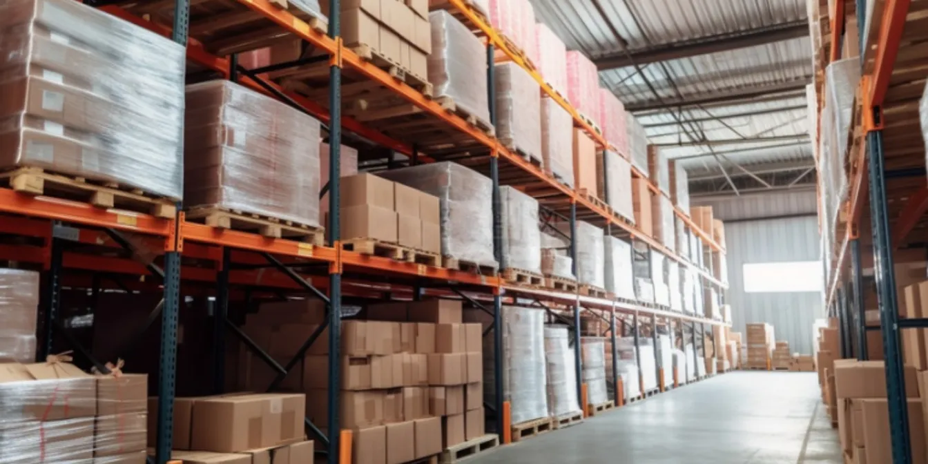Stocked warehouse
